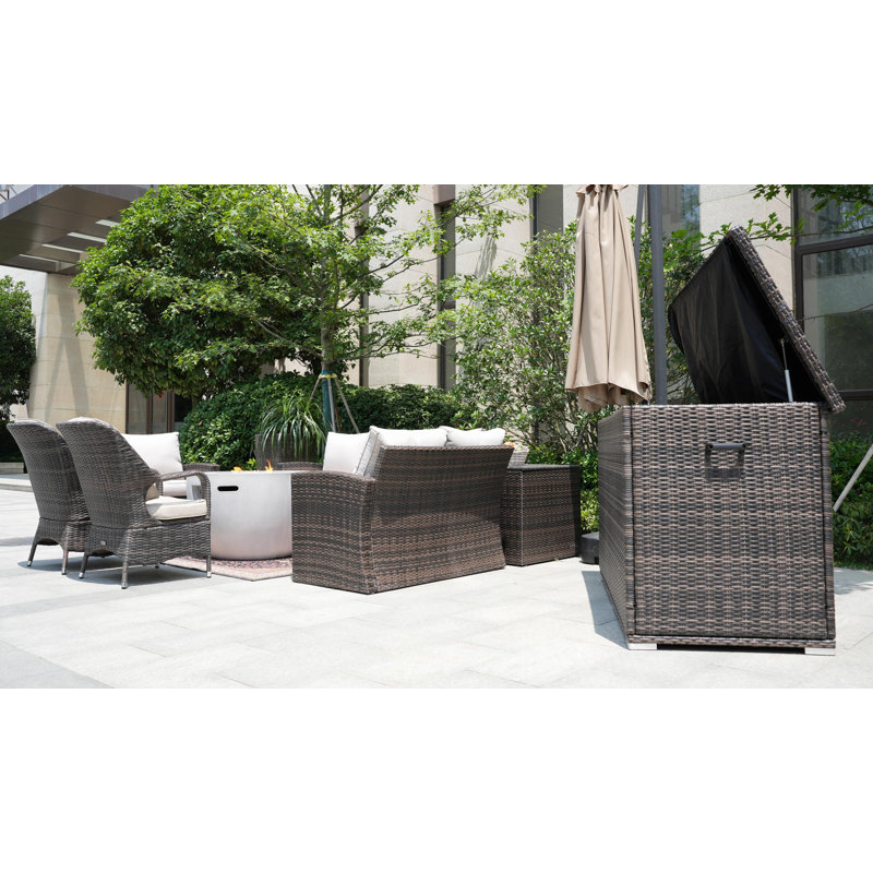 Algird Patio Conversation Set with Cushions