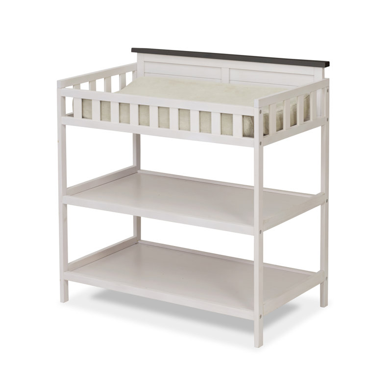 Farmhouse White and Chocolate 4-in-1 Convertible Crib Set