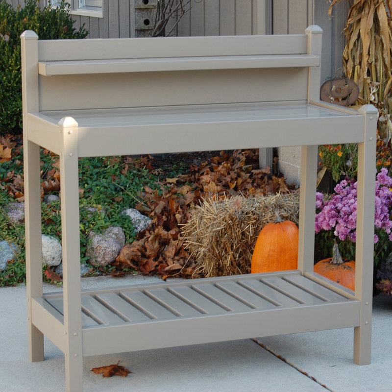 Plastic Potting Bench, Mocha