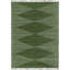 Tapis vert en coton tissé à plat à la main Justice-410894926