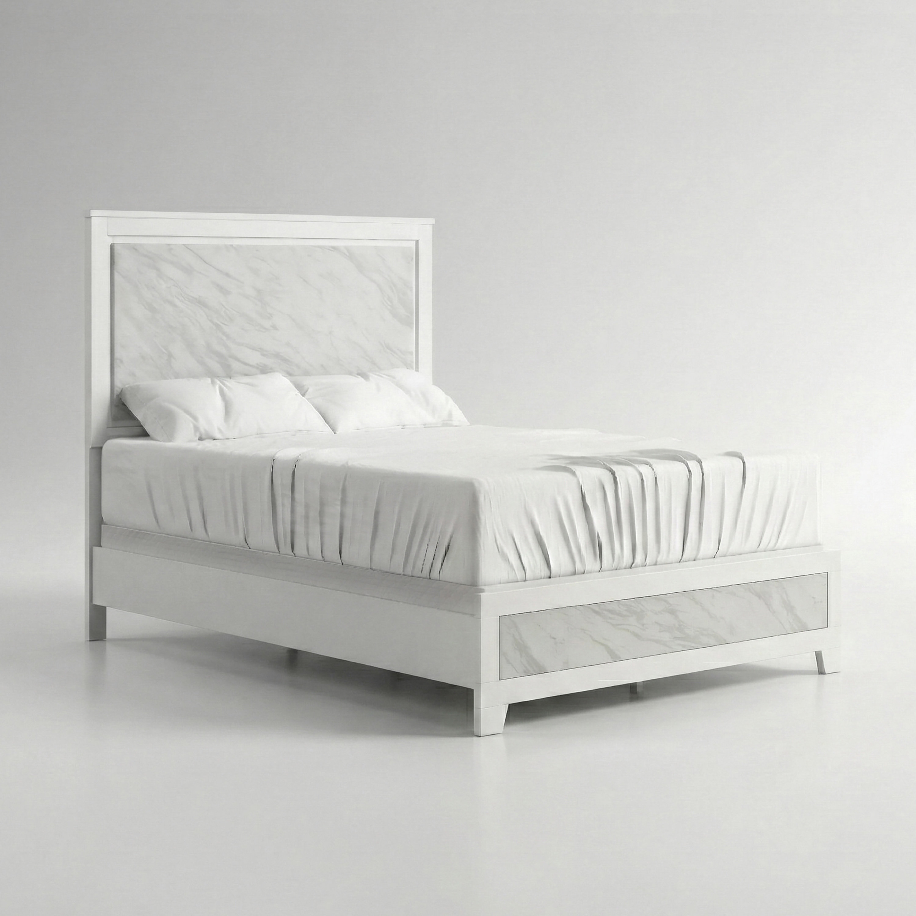 Ebern Designs Chauntel Faux Marble Inset Panel Bed - Wayfair Canada