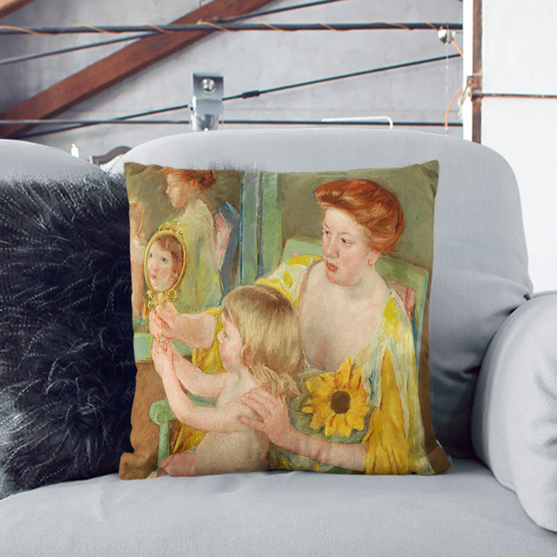 Square Cushion, 40cm H x 40cm W x 15cm D