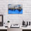 «Detroit Skyline, Michigan 92» par Monte Nagler, reproduction d'art sur toile