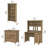 Khadesha 4 Piece Computer Desk Office Set-1333277194