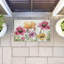 Tapis de porte d'extérieur Poppy Place sur imprimé géométrique, design par Kim Allen, 18 po x 30 po-120744877