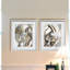 «Horse Abstraction I», ensemble de 2 reproductions d'art sur papier encadrées