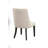 Upholstered Parson Chair in Cream