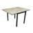 Cob Solid Wood Top Metal Base Dining Table