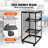 38.7'' H x 23'' W AV Cart