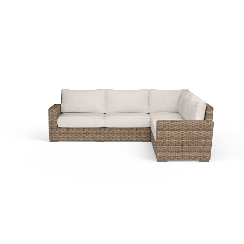 Canapé modulaire avec coussins Havana, Toile Sunbrella® naturelle
