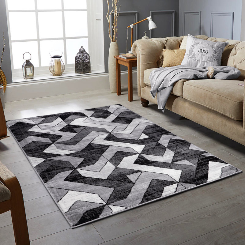 Yoder Geometric Area Rug, Rectangle 200 x 290cm