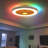 Keiyona 22'' Enclosed Kids Ceiling Fan with Light and Remote, RGB Multicolor Nightlight/Backlight-1352171798