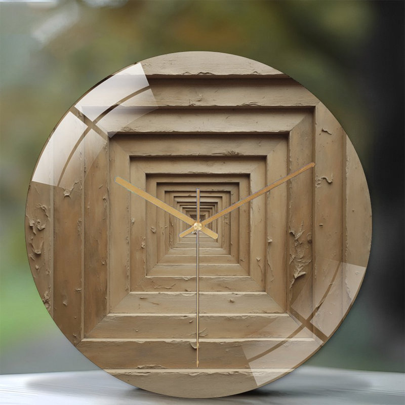 Horloge murale en verre 12 po