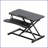 Desk Converter 32 Inch Height Adjustable Sit to Stand Riser, Dual Monitor Workstation with Wide Keyboard Tray | Black | MDF+Metal