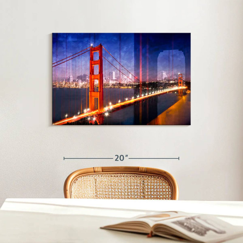 Lilie Golden Gate Bridge Composing, 16" H x 24" W
