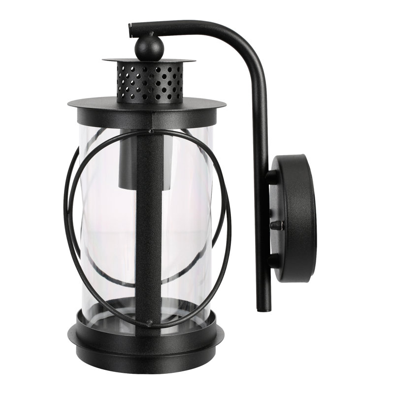 Calburn 11cm H Outdoor Wall Lantern, Black