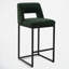26" Upholstered Counter Barstool With Low Back And Metal Frame Modern Kitchen Island Seating-1976529148-1976529146