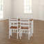 Yedinak 4 - Person Pine Solid Wood Top Four Leg Dining Set-31295918