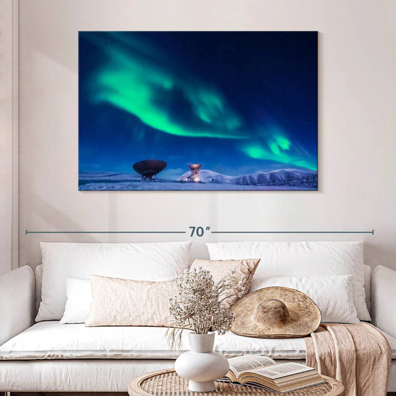 Alvord Longyearbyen Northern Lights, H 32 po x l 48 po