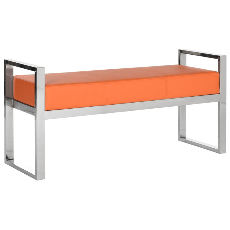 Banc rembourré Langely, Orange