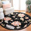 Tapis noir en laine crocheté à la main Hollander-21274264