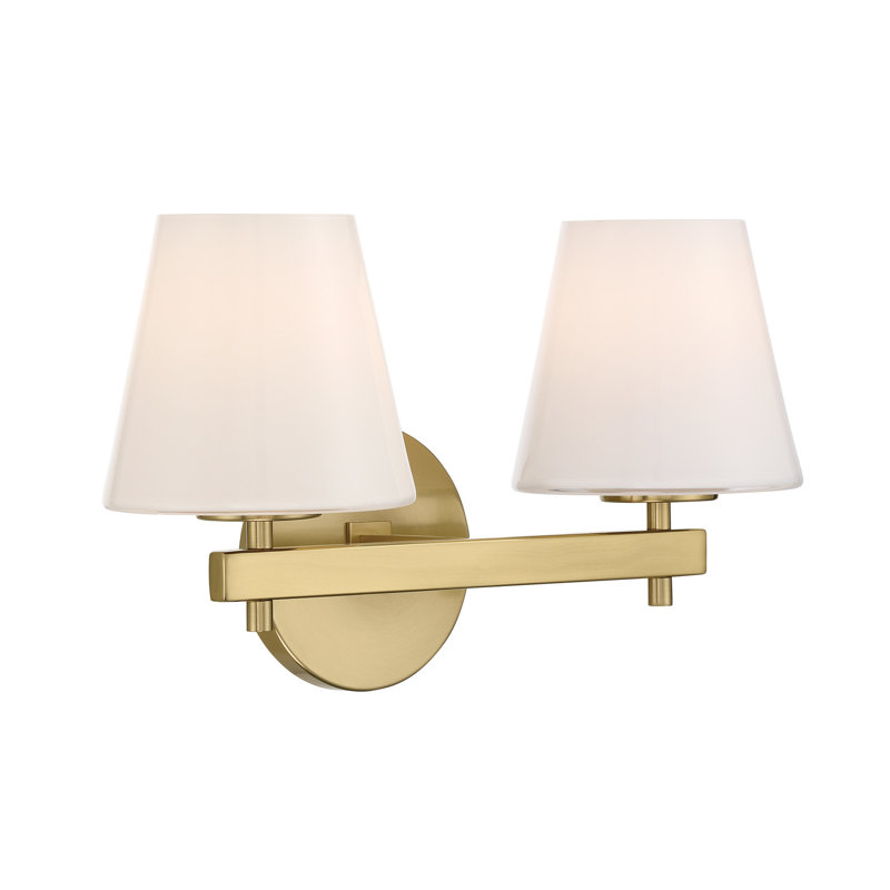 Jaycob 16'' Vibrant Gold Sconce, 2, 10" H x 16" W x 7.5" D
