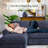 Loette 120.3" Configurable Sectional Sofa, USB Ports, Cup Holder, 360°Rotate Tabletop, Console Box & Armrests-1825867426