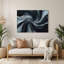 «Lyrical Abstraction 46», art mural en métal gris-143478268