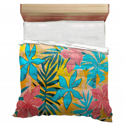 Trendy Floral Plush Bedding