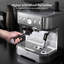 Stainless Steel Bean-to-Cup Espresso Machine with Silver Plating, Built-in Grinder & Milk Frother