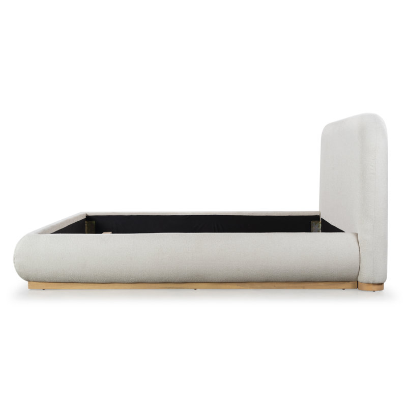 Jennabryanna Boucle Bed, King, Ivory