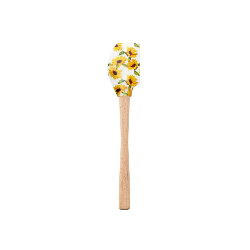 Spatulart Sunflower Field Wood Handled Spatula
