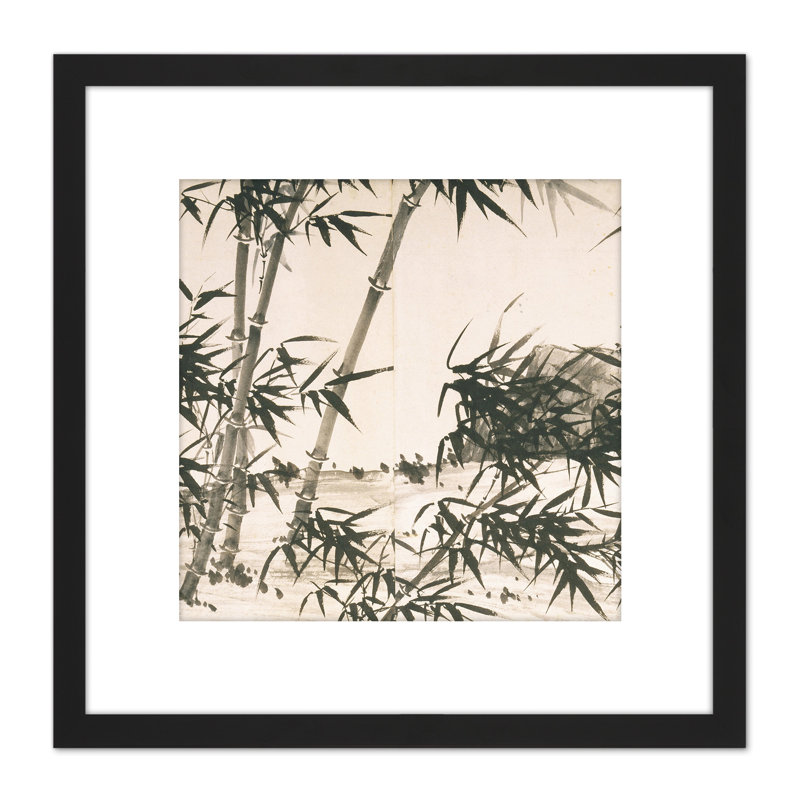 Chinese Bamboo Spring Rain Screen by Xia Chang - Single Picture Frame Painting