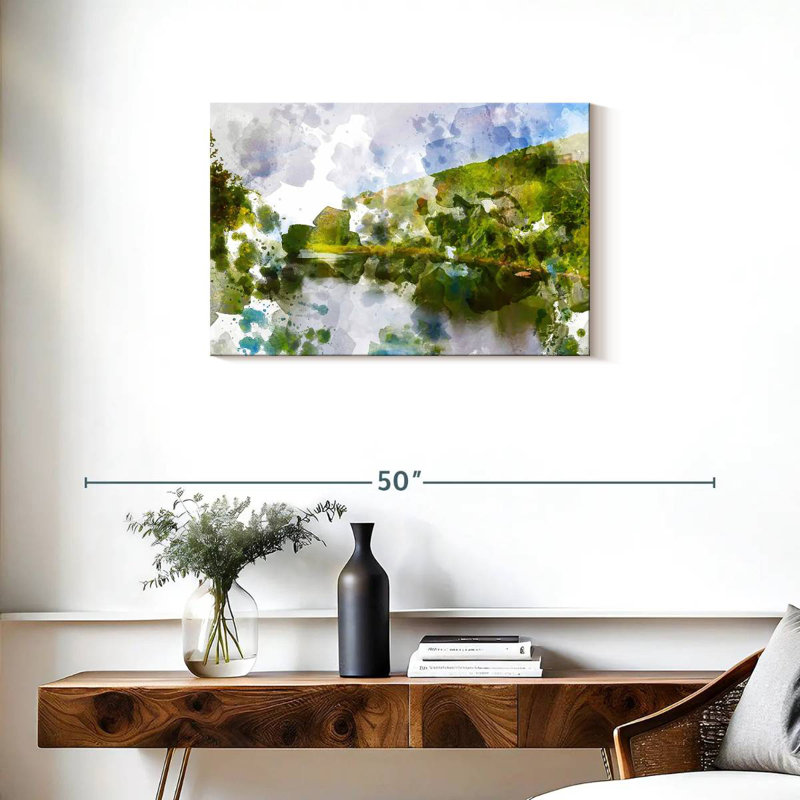 Paysage émeraude Avery, H 20 po x l 30 po