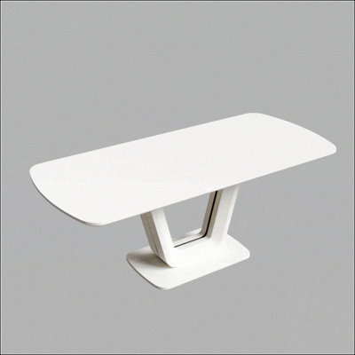 62.99-78.74" Grey White Dining Table