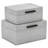Anouk Snakeskin Themed Vinyl Box Set With Black Handles - Gray