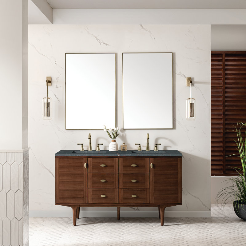 Amberly 60'' W Double Vanity, Parisien Bleu