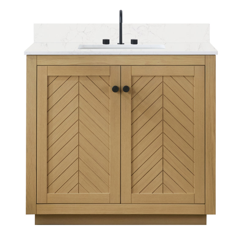 Meuble-lavabo simple 37 po avec comptoir Mcquinn