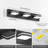 24 in. 3-Light Modern Black Dimmable LED  Bathroom Vanity Light 5CCT with Adjustable Head-1159575740-1159575743