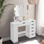 Moravian Dressing Table with LED Lighted Mirror
