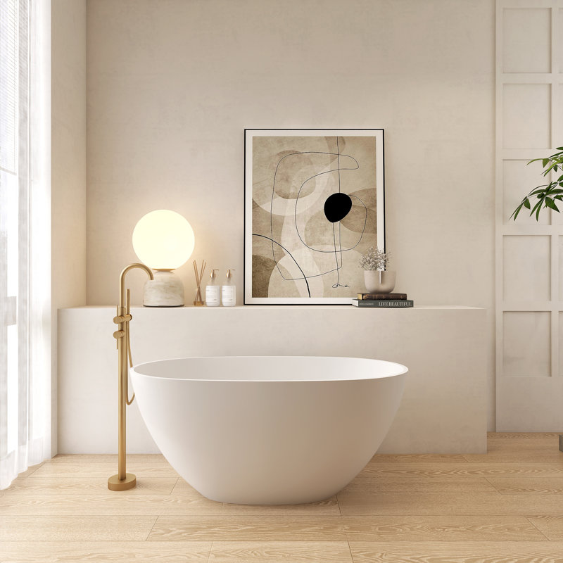 Baignoire de trempage autoportante 51,17 po