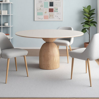 Table ronde en bois massif Studio Slate