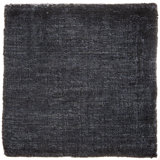 Modern Hand-Loomed Art Silk Midnight Area Rug
