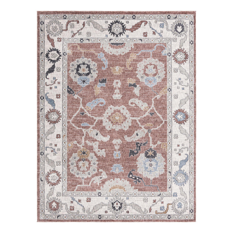 Erica Floral Indoor Rug, Rectangle 7'10" x 10'