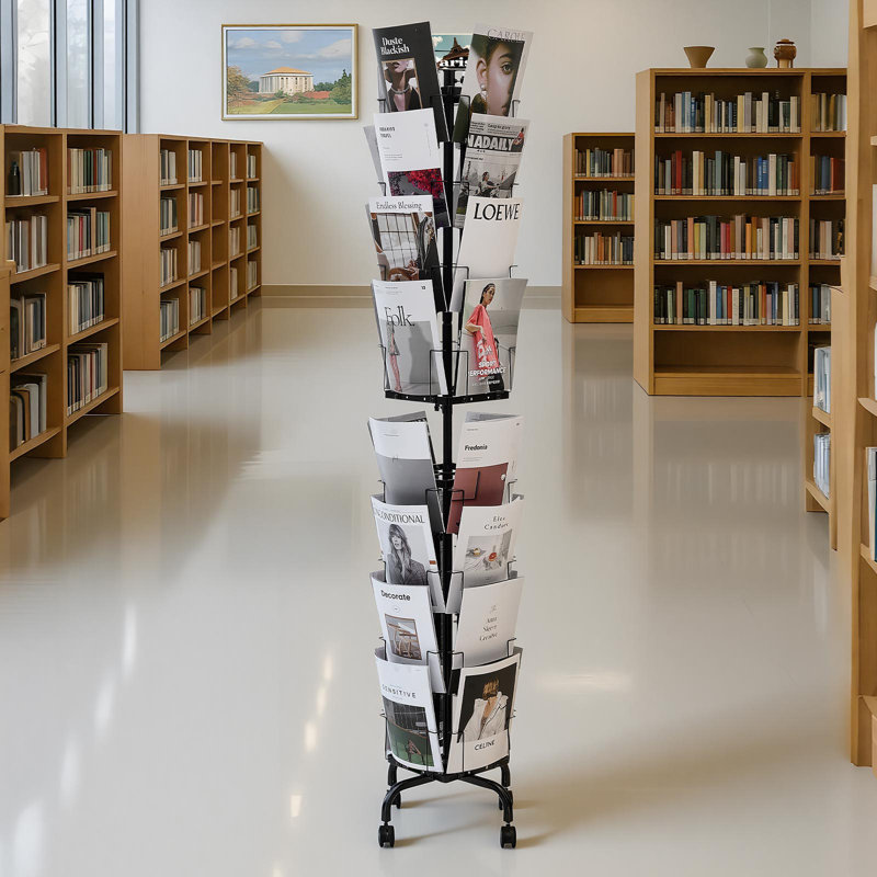 Présentoir à cartes de vœux, présentoir à cartes postales rotatives 32 po