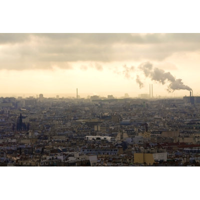 Smog In Paris by Ary6 - No Frame Art Prints on Canvas