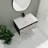 Naheeda 30 " W Wall Mounted Wall Mounted 1 Single Vanity Bathroom Vanity With Ceramic Top