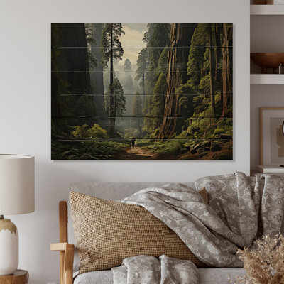 Séquoia et rois de la forêt I sur bois