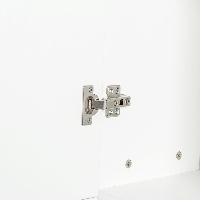 Freestanding Cabinet with Inadjustable Shelves and Doors