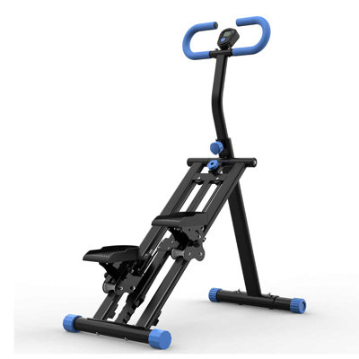 Stair Stepper With Resistance Full-Body Exercise Climber Fitness Equipment With Stable Frame Adjustable Handlebar Home Vertical Climber